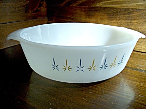 Vintage Fire King Candlewick Open Casserole Dish