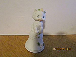 Vintage R.o.c. Porcelain Kitten Bell