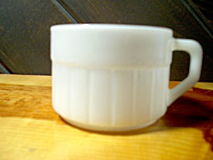 Federal Glass Heavy White Soup Cup/mug/bowl