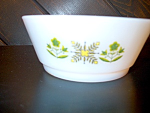 Fire King Medow Green Stacking/cereal Bowls