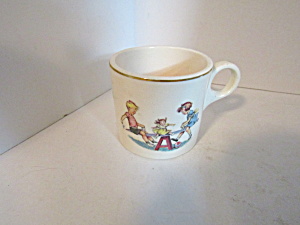 Vintage Children On Teeter-totter China Mug