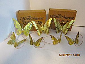 Home Interiors Pose-able Small & Medium Butterfly Sets