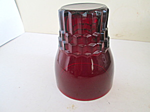 Vintage Ruby Red Drinking Glass