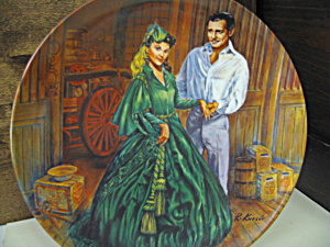 Gone With The Wind Plate Scarlett's Green Dress