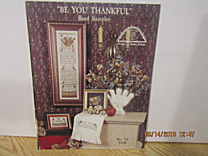 Homespun Cross Stitch Book Be You Thankful #116