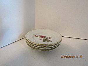 Vintage Moss Rose Pattern Mini Plates