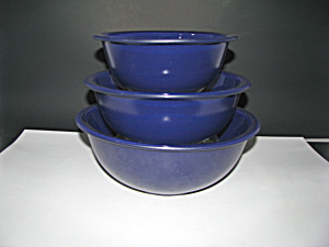 Vintage Pyrex Colbalt Blue Nesting Bowl Set