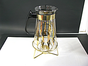 Vintage Pyrex Mcm Carafe 10 Cup With Burner