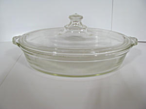 Vintage Pyrex Flame Ware 042,642-b Casserole Dish/lid