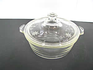 Vintage Pyrex Flame Ware 022,1.5qtcasserole Dish/cover