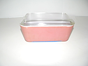 Vintage Pyrex Pink Refrigerator Dish