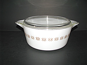 Vintage Pyrex Town And Country 475-b 2.5qt Casserole
