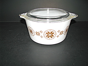 Vintage Pyrex Town And Country 473 Casserole Dish