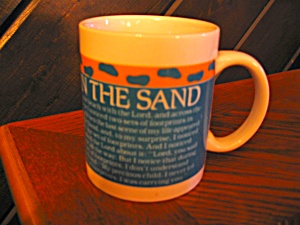 Collectible Coffee Cup Footprints In The Sand Mug