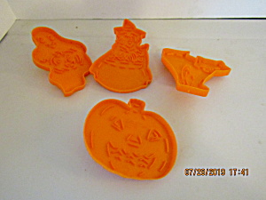 Vintage Wilton Orange Halloween Small Cookie Cutters