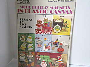 Leisure A More Holiday Magnets In Plastic Canvas #1138