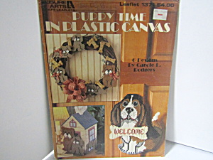 Leisurearts Puppy Time In Plastic Canvas #1371