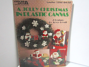 Leisure Art Jolly Christmas In Plastic Canvas #1392