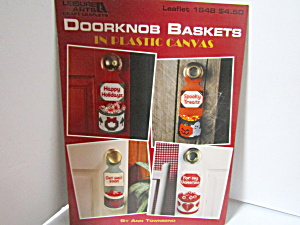 Leisure Arts Doorknob Baskets In Plastic Canvas #1648