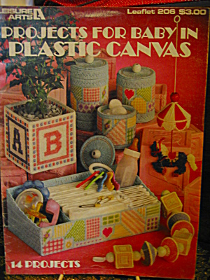 Leisure Arts Projects For Baby In Plastic Canvas #206