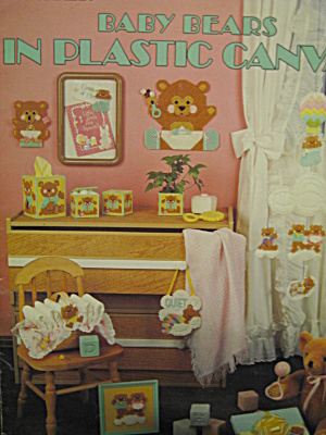 Leisure Arts Baby Bears In Plastic Canvas #408
