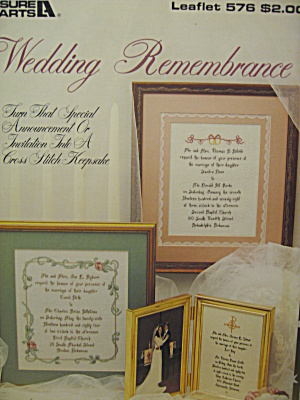 Leisure Arts Wedding Remembrance #576