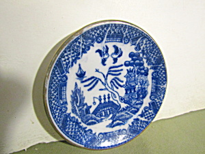 Vintage Japan Blue Willow Miniature Oriental Plate