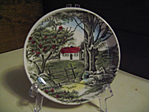 Vintage Mini Friendly Village Stonewall Plate