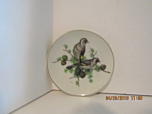 Vintage Japan Two Bird On A Limb Miniature Plate