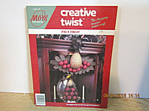 Creative Twist Paper Craft Book Faux Fruit