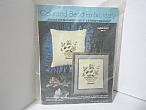 Mpr Counted Bead Embroidery Kit Flower Basket