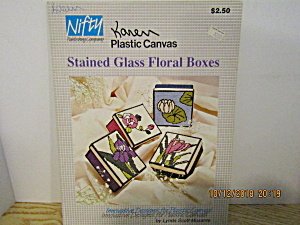 Nifty Plastic Canvas Stained Glass Floral Boxes #552