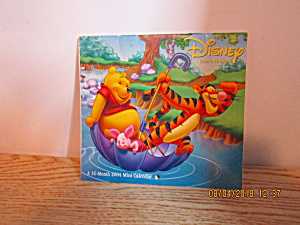 Calander Disney Whinnie The Pooh 2004 Mini Calender