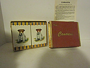 Vintage Canasta Duratone Playing Card Set