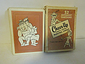 Vintage Cheer-up Plastic Coated Playing Cards