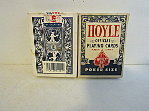 Vintage Hoyle Plastic Coated Poker Playing Cards