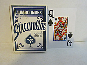 Vintage Streamline Junbo Index Playing Cards