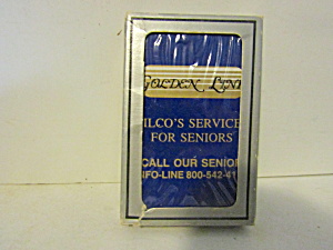 Vintage Lilco's Service For Seniors Ad Playing Cards