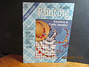 Plaid Painting Collection Primitive/pretty Jewelry#8173