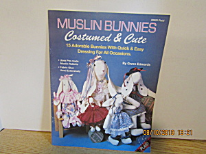 Plaid Book Muslin Bunnies Costumed & Cut #8625