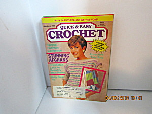 Vintage Craft Booklet Quick & Easy Crochet May/jun 1992