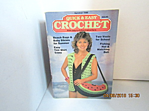 Vintage Craft Booklet Quick & Easy Crochet Summer 1986