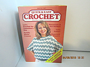 Vintage Craft Booklet Quick & Easy Crochet Winter 1987