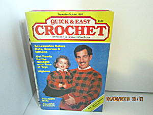 Vintage Craft Booklet Quick & Easy Crochet Sept/oct1988