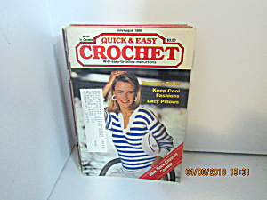Vintage Craft Booklet Quick & Easy Crochet July/aug1989