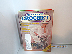 Vintage Craft Booklet Quick & Easy Crochet July/aug1990