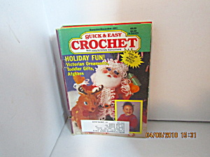Vintage Craft Booklet Quick & Easy Crochet Nov/dec 1991