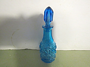 Vintage Blue Covered Apothecary/perfume Bottle