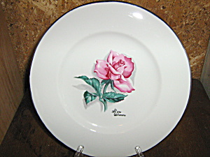 Vintage Syracuse China Iron Wimm Rose Luncheon Plate