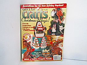 Vintage Magazine Quick & Easy Crafts Dec 1995